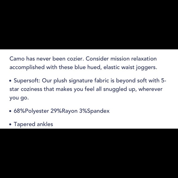 Splendid Camo Joggers NWT - Picture 3 of 4